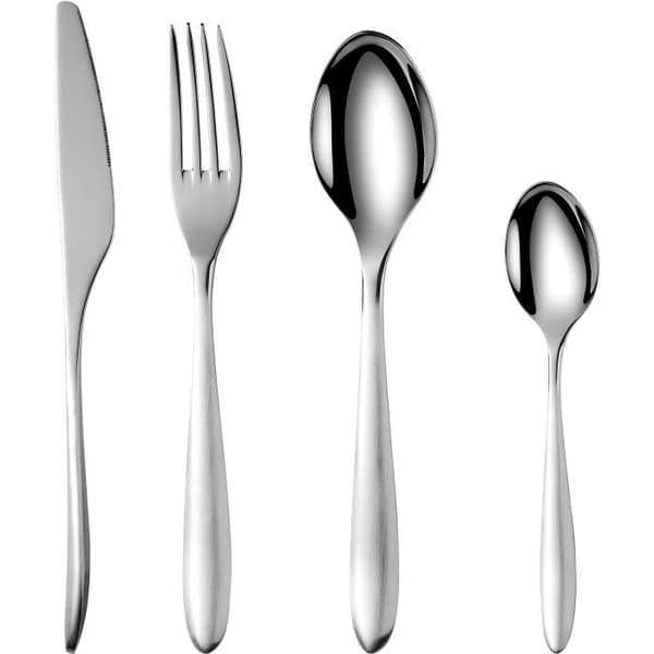Bestickset - ARTHUR MARTIN - AM0211 - 24 delar - Rostfritt stål - Polerad spegelfinish