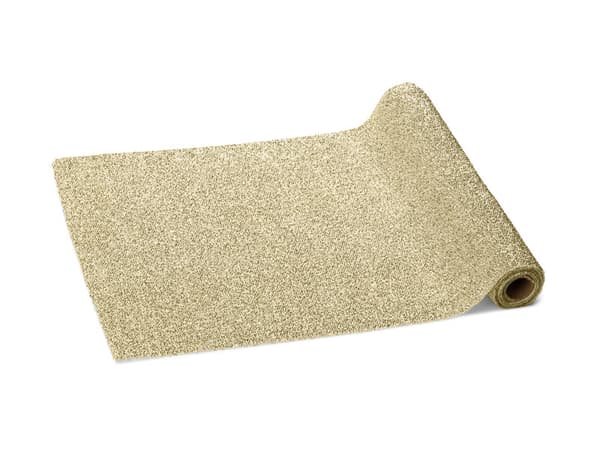 Löpare i metallisk guld, 0,36 x 3 m