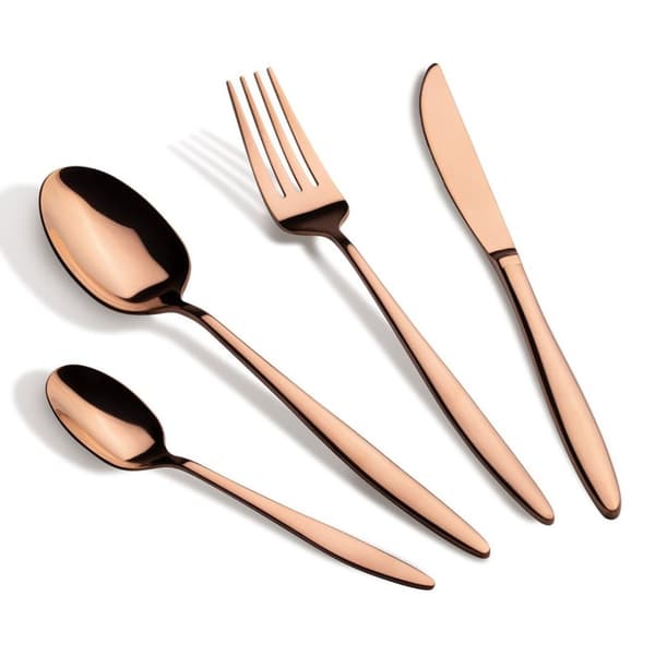 Bestik 24 dele. Berlinger Haus Bh-3062 Blank Rosaguld Lumarko!