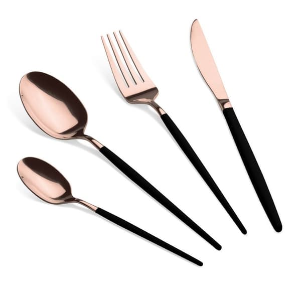 Bestick 24 delar. Berlinger Haus Bh-3073 Black Rose Lumarko!