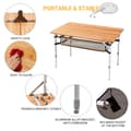 Miniatyrbild 3 av 6: KING CAMP Campingbord Bambu 100 x 65 cm