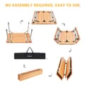 Miniatyrbild 5 av 6: KING CAMP Campingbord Bambu 100 x 65 cm