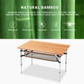 Miniatyrbild 6 av 6: KING CAMP Campingbord Bambu 100 x 65 cm