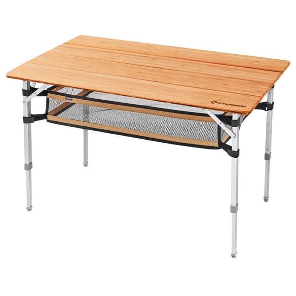 KING CAMP Campingbord Bambu 100 x 65 cm