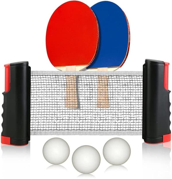 Portabelt Pingis-set | Bordtennis-set med Flex nät Portabelt Pingis-set | Bordtennis-set med Flex nät