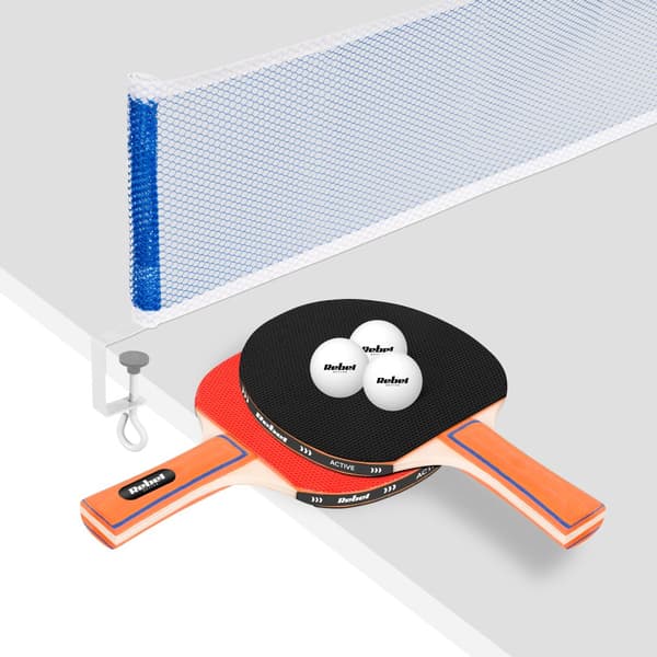 Set med bordtennisracketar med nät REBEL ACTIVE