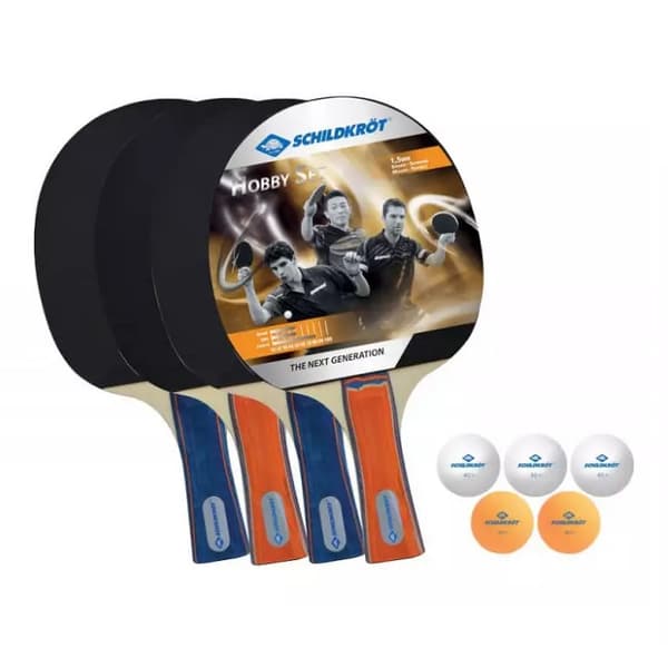 SCHILDKROT Hobby Sopo bordtennisset för 4 spelare