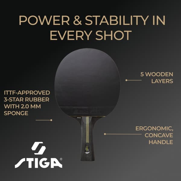 STIGA Pingisracket Trinity v2, 3-stjärnigt