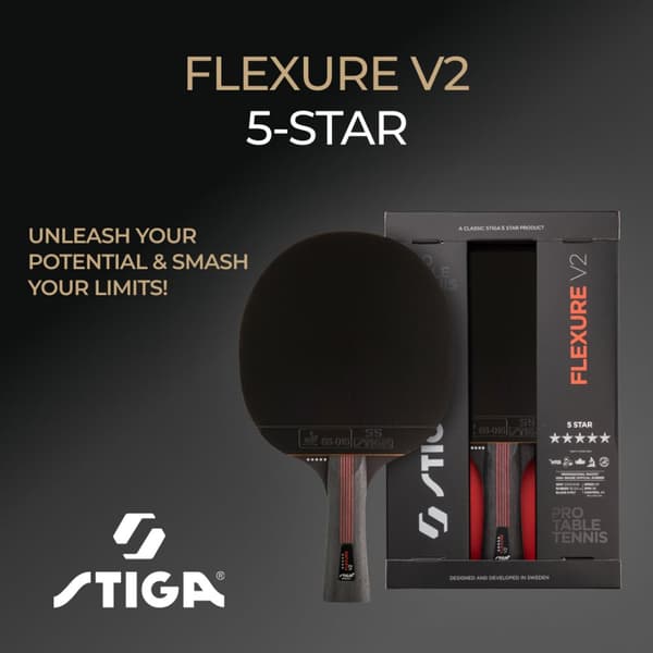 STIGA Pingisracket Flexure v2, 5-stjärnigt