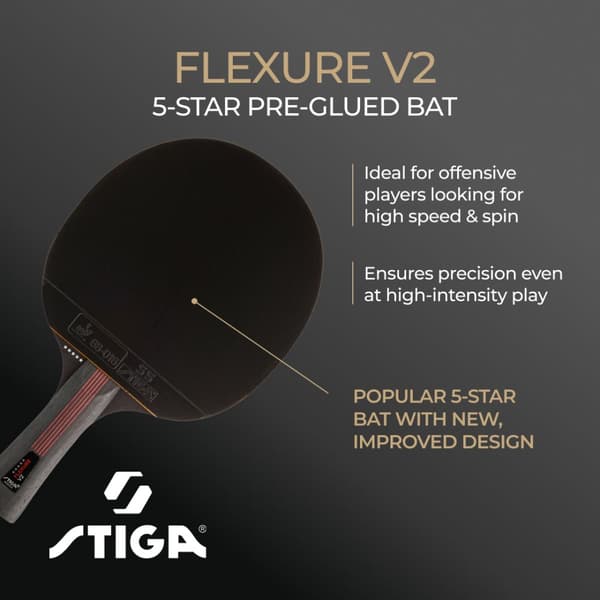 STIGA Pingisracket Flexure v2, 5-stjärnigt
