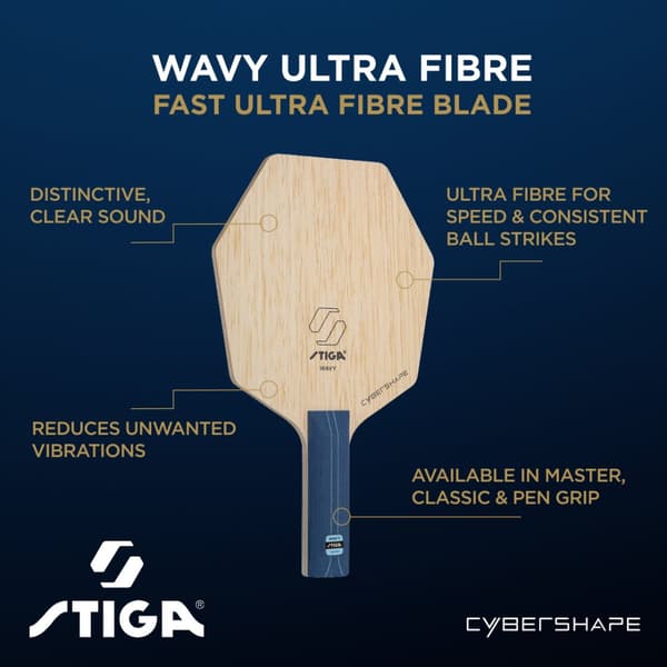 STIGA Pingisstomme Wavy Ultra Fibre