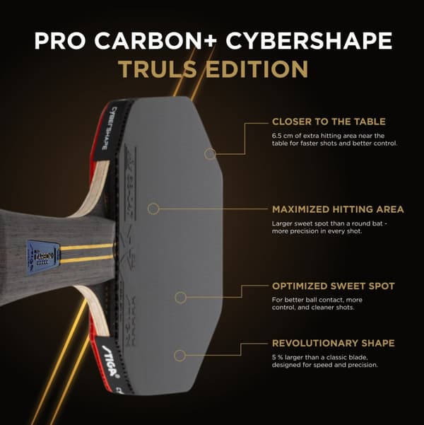 STIGA Pinigsrack Pro Carbon Plus Cybershape Truls Edition - 5-Star