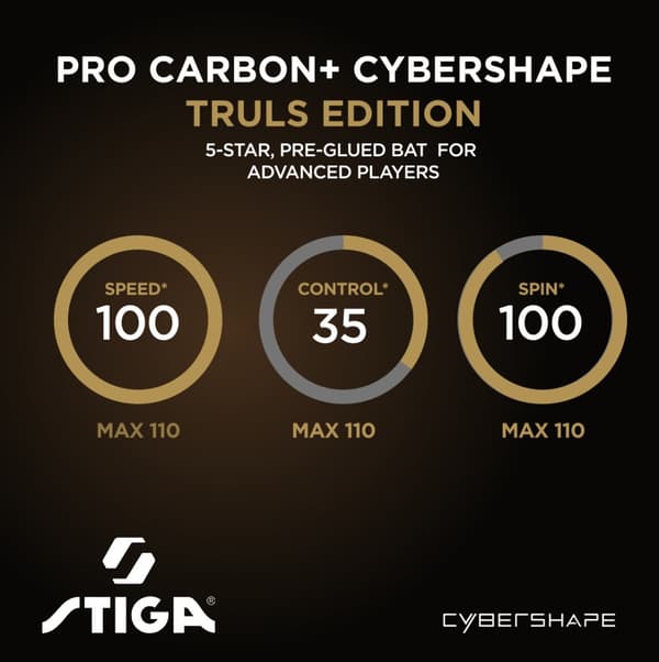STIGA Pinigsrack Pro Carbon Plus Cybershape Truls Edition - 5-Star