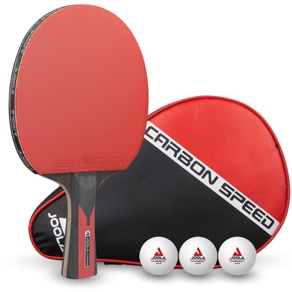 JOOLA Carbon Speed Bordtennisketcher + Overtræk og Bolde
