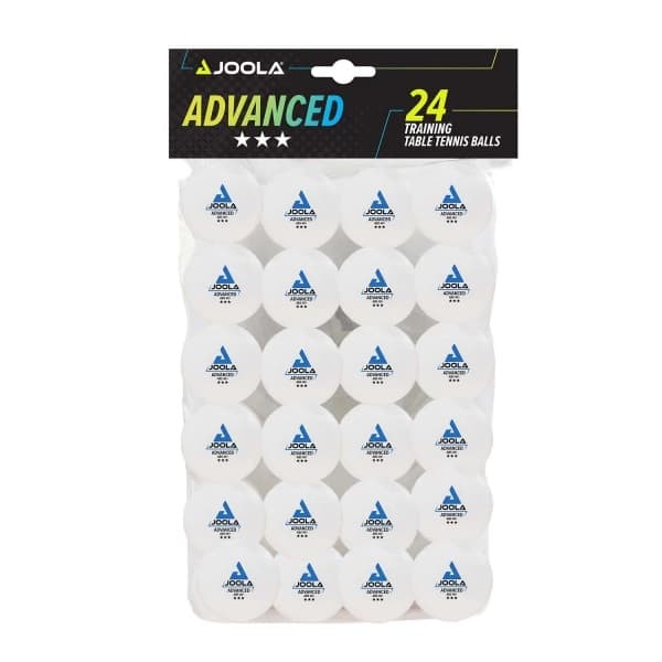 JOOLA Avancerede Træningsbordtennisbolde *** 24 stk. - hvide