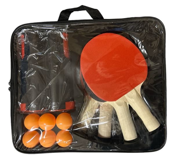 Pingisset - nät, 4st rackets och 6 bollar