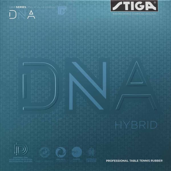 Bordtennisgummi DNA Hybrid M BLACK