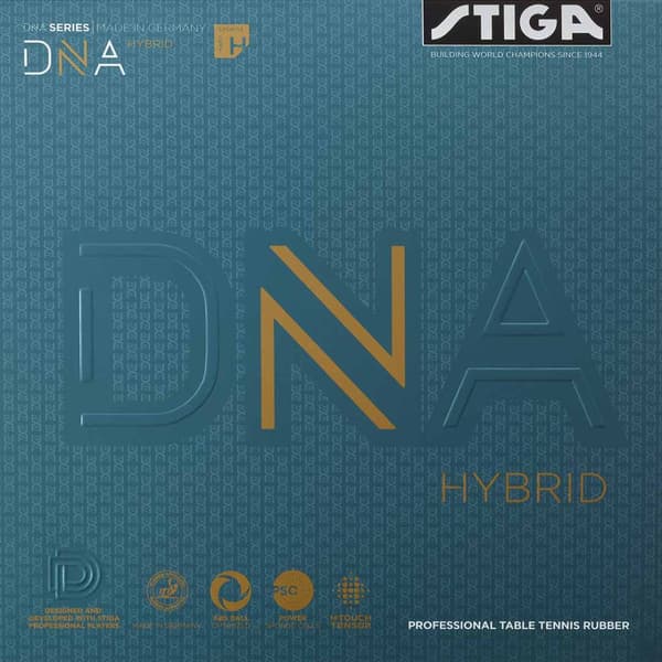 Bordtennisgummi DNA Hybrid H BLACK