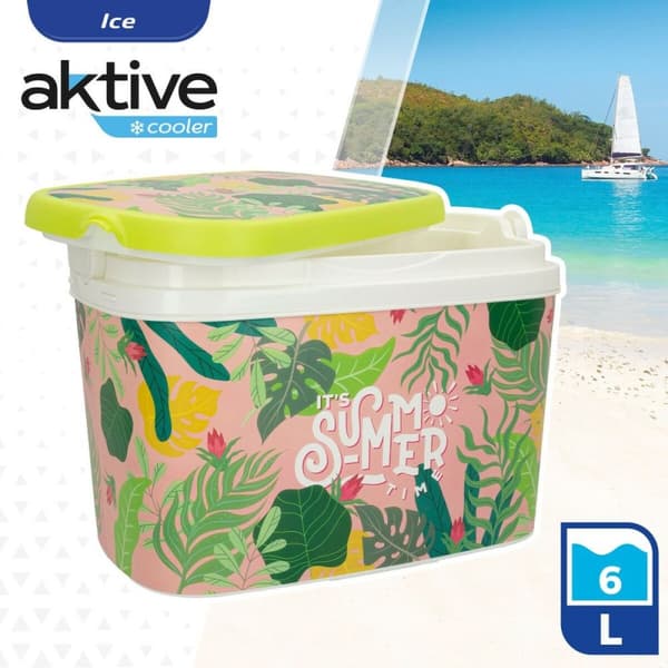 Ping Pong Set Aktive Summer tropical Plast 6 L 29 x 20 x 19,5 cm (8 antal)