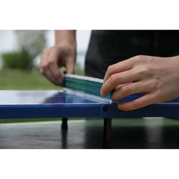 Minibordtennis/pingisbord - SCHILDKRÖT - 2 racketar och boll ingår - L 66 x D 33 x H 9 cm