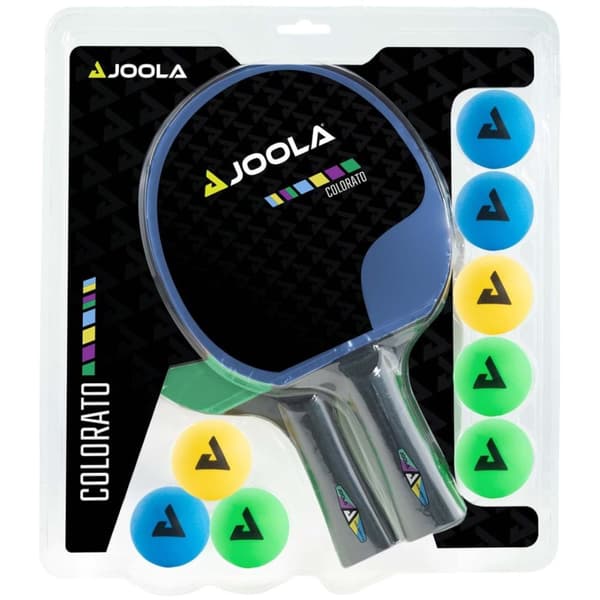 JOOLA Colorato Set med racketar, bollar, paddlar för bordtennis, pingis