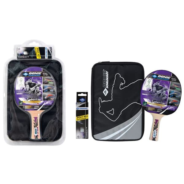 Bordtennis set - Schildkröt - Legends 800 - Offensiv racket - 3 bollar - FSC-certifierat