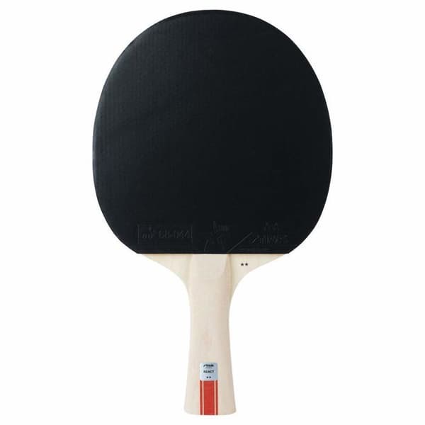 Stiga - 1212-8418-01 - React 2-stjärnor Ping-Pong Bordtennisracket, Svart/Röd