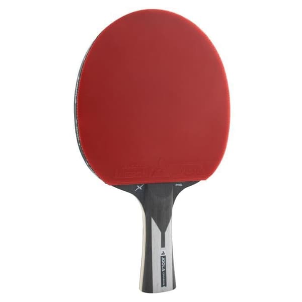 JOOLA Carbon X Pro Bordtennisracket ITTF-godkänd 7-stjärnig professionell tävling, 2 mm svamptjocklek, svart-grå