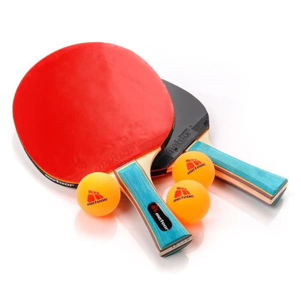 Set av Ping Pong-racketer - meteor - Zephyr - 2 racketer - 3 bollar - Professionell