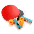 Miniatyrbild 2 av 4: Set av Ping Pong-racketer - meteor - Zephyr - 2 racketer - 3 bollar - Professionell