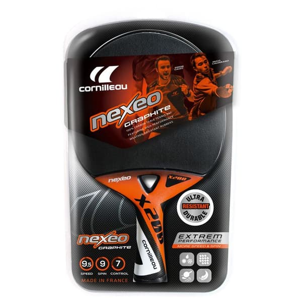 Skrivbordstennis racket - Cornilleau - Nexeo X200 - Grafit - Väderbeständig - Ultralätt