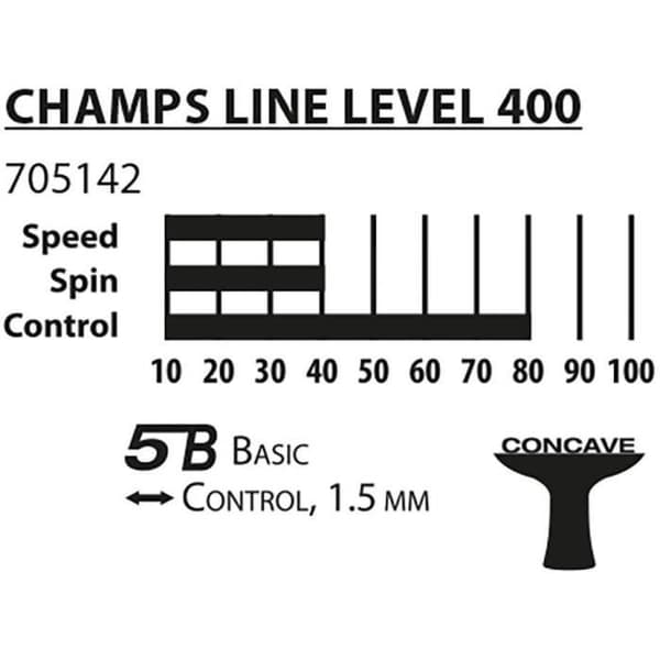 Bordtennissæt - SCHILDKRÖT - CHAMPS Line 400 FSC