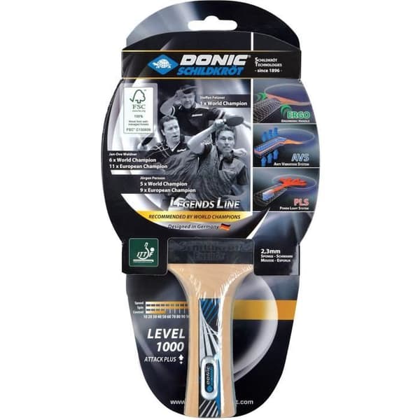 Bordtennisracket - SCHILDKRÖT - LEGENDS 1000 FSC