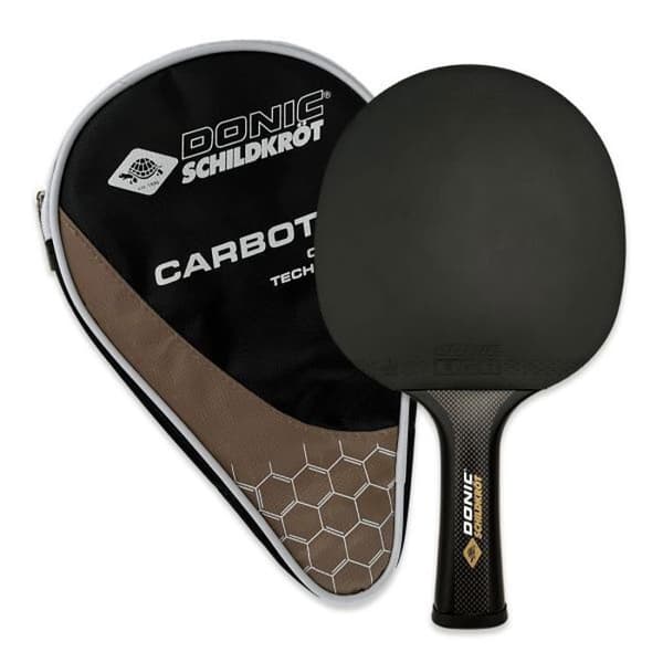 Bordtennisracket - Schildkröt - 758221 - 100% Kolfiber - Liga QRC-beläggning - En storlek