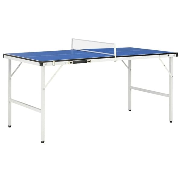 vidaXL Bordtennisbord med nät 5 feet 152x76x66 cm blå