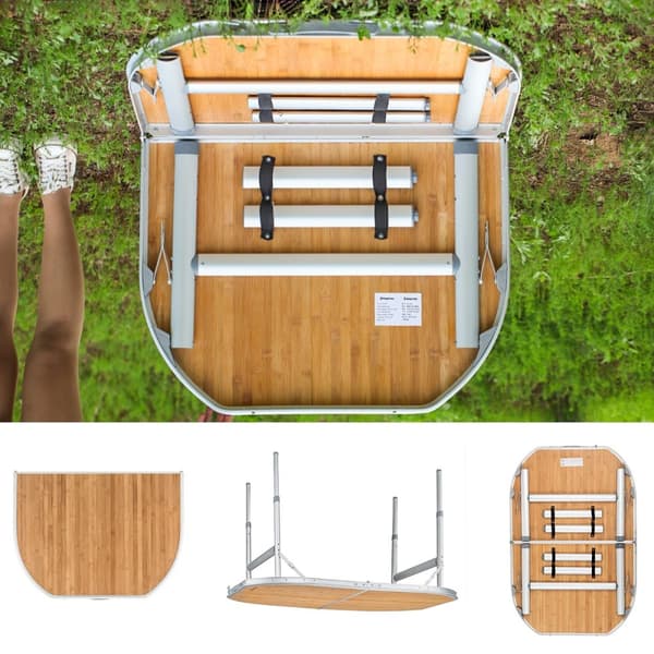 KING CAMP Bambus Folde Bambus Bord 120 x 80 cm