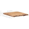 Miniatyrbillede 3 af 8: vidaXL bordplade 58x(50-60)x3,8 cm massivt akacietræ