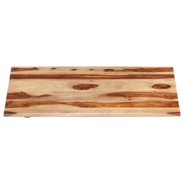 vidaXL Bordsskiva i massivt sheshamträ 15-16 mm 70x90 cm