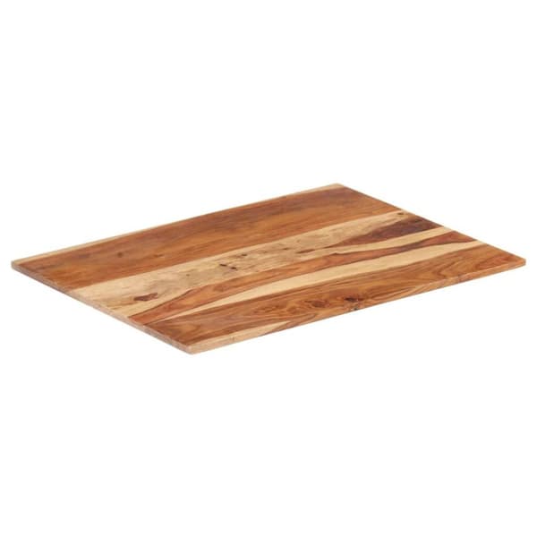 vidaXL Bordsskiva i massivt sheshamträ 15-16 mm 70x90 cm