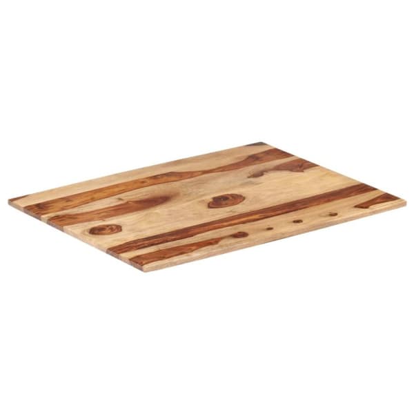 vidaXL Bordsskiva i massivt sheshamträ 15-16 mm 70x90 cm