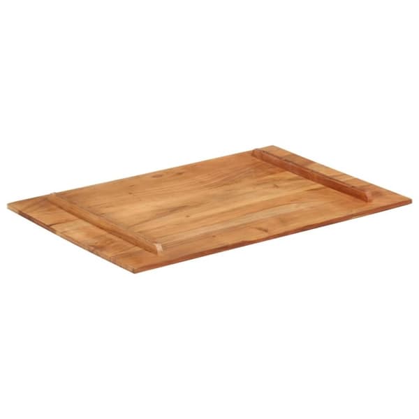 vidaXL Bordsskiva i massivt sheshamträ 15-16 mm 60x90 cm
