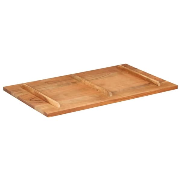 vidaXL Bordsskiva i massivt sheshamträ 25-27 mm 60x100 cm