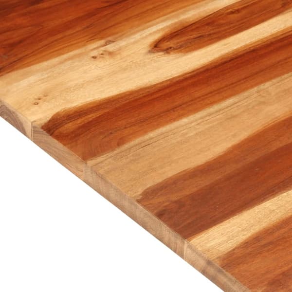 vidaXL Bordsskiva i massivt sheshamträ 25-27 mm 60x100 cm