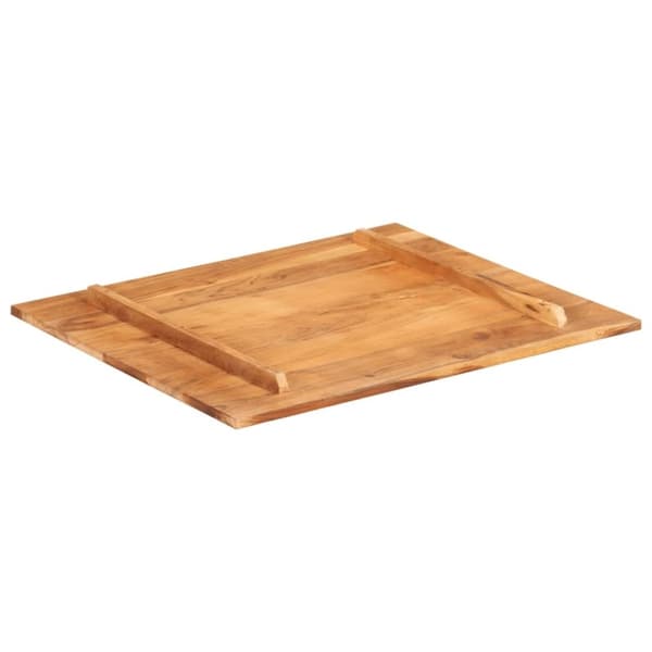 vidaXL Bordsskiva i massivt sheshamträ 15-16 mm 60x70 cm
