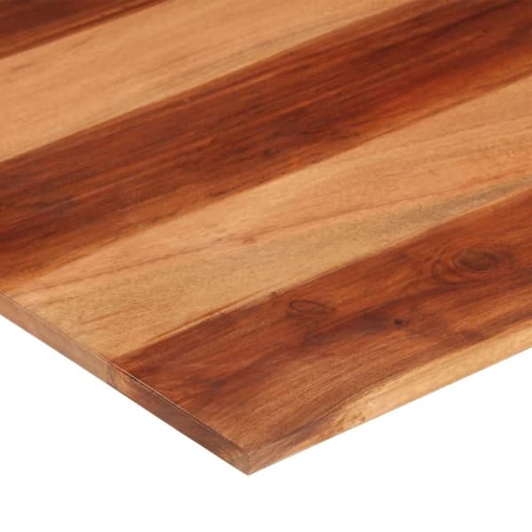 vidaXL Bordsskiva i massivt sheshamträ 15-16 mm 60x70 cm