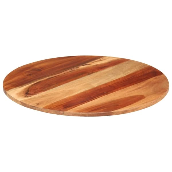 vidaXL bordplade 15-16 mm 60 cm rund massivt akacietræ