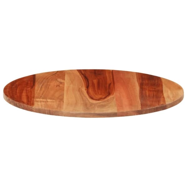 vidaXL bordplade 15-16 cm rund 40 cm massivt sheeshamtræ