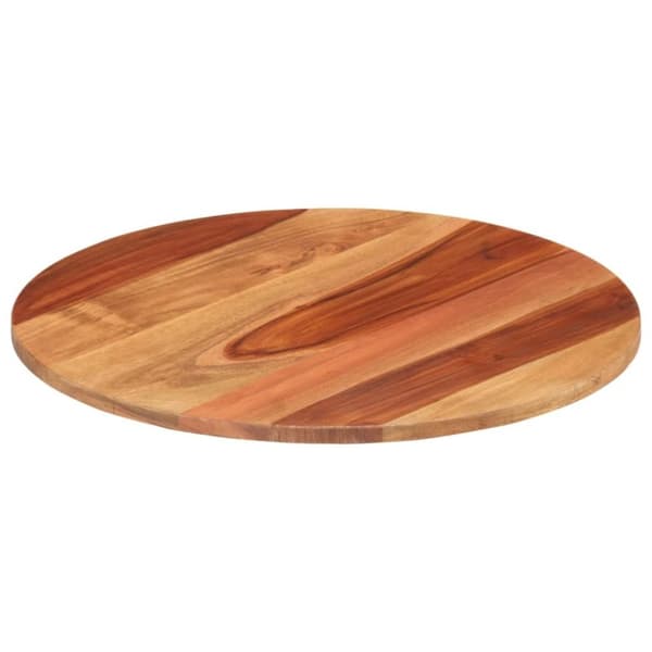 vidaXL bordplade 15-16 cm rund 40 cm massivt sheeshamtræ