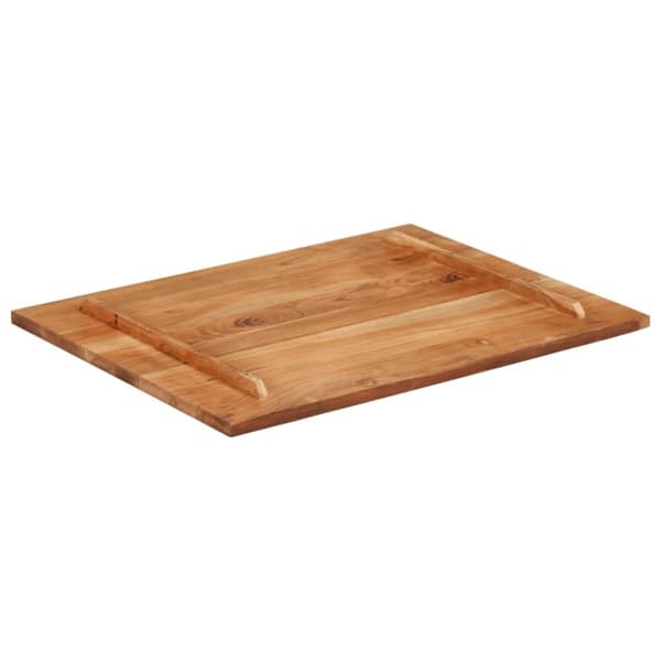 vidaXL bordplade 25-27 mm 70x90 cm massivt sheeshamtræ