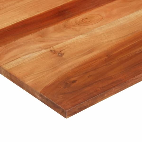 vidaXL bordplade 25-27 mm 70x90 cm massivt sheeshamtræ